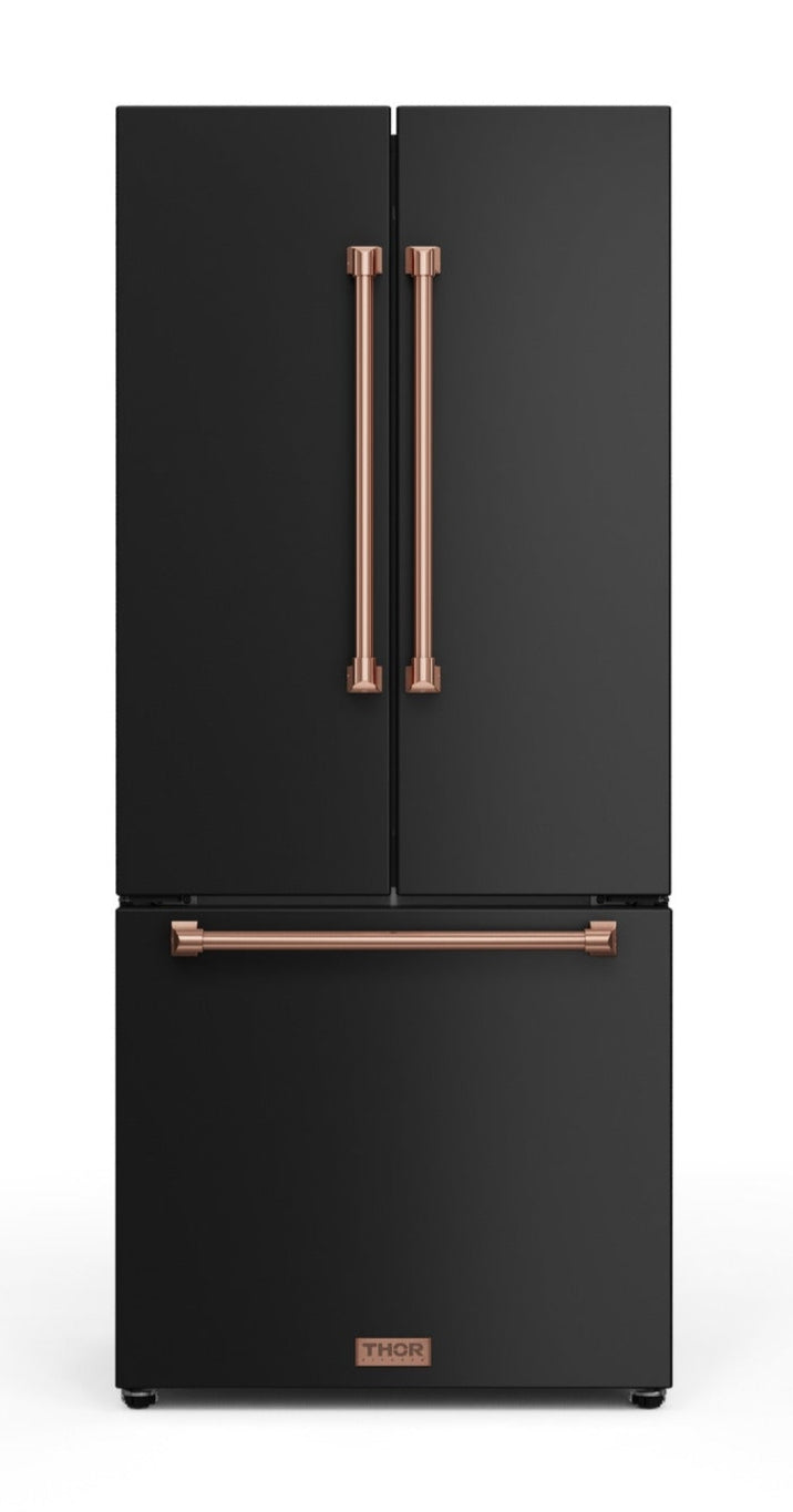 Gordon Ramsay Collection by Thor Kitchen 30" 17.5 Cu. Ft. Counter-Depth French-Door Refrigerator - RF3017FFD00-RSG|Réfrigérateur collection Gordon Ramsay de Thor Kitchen de 30 po et de 17,5 pi3 de profondeur comptoir à portes françaises - RF3017FFD00-RSG