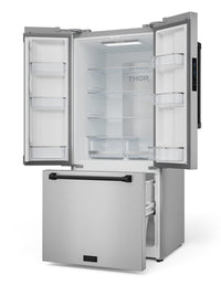 Gordon Ramsay Collection by Thor Kitchen 30" 17.5 Cu. Ft. Counter-Depth French-Door Refrigerator - RF3017FFD99-BLK|Réfrigérateur collection Gordon Ramsay de Thor Kitchen de 30 po et de 17,5 pi3 de profondeur comptoir à portes françaises - RF3017FFD99-BLK