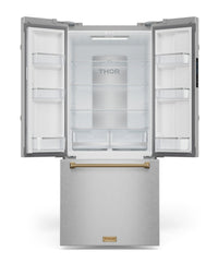 Gordon Ramsay Collection by Thor Kitchen 30" 17.5 Cu. Ft. Counter-Depth French-Door Refrigerator - RF3017FFD99-BRZ|Réfrigérateur collection Gordon Ramsay de Thor Kitchen de 30 po et de 17,5 pi3 de profondeur comptoir à portes françaises - RF3017FFD99-BRZ