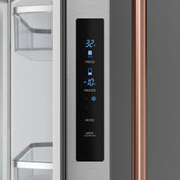 Gordon Ramsay Collection by Thor Kitchen 30" 17.5 Cu. Ft. Counter-Depth French-Door Refrigerator - RF3017FFD99-RSG|Réfrigérateur collection Gordon Ramsay de Thor Kitchen de 30 po et de 17,5 pi3 de profondeur comptoir à portes françaises - RF3017FFD99-RSG