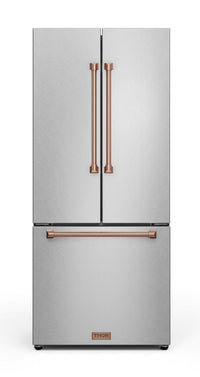 Gordon Ramsay Collection by Thor Kitchen 30" 17.5 Cu. Ft. Counter-Depth French-Door Refrigerator - RF3017FFD99-RSG|Réfrigérateur collection Gordon Ramsay de Thor Kitchen de 30 po et de 17,5 pi3 de profondeur comptoir à portes françaises - RF3017FFD99-RSG