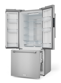 Gordon Ramsay Collection by Thor Kitchen 30" 17.5 Cu. Ft. Counter-Depth French-Door Refrigerator - RF3017FFD99|Réfrigérateur collection Gordon Ramsay de Thor Kitchen de 30 po et de 17,5 pi3 de profondeur comptoir à portes françaises - RF3017FFD99