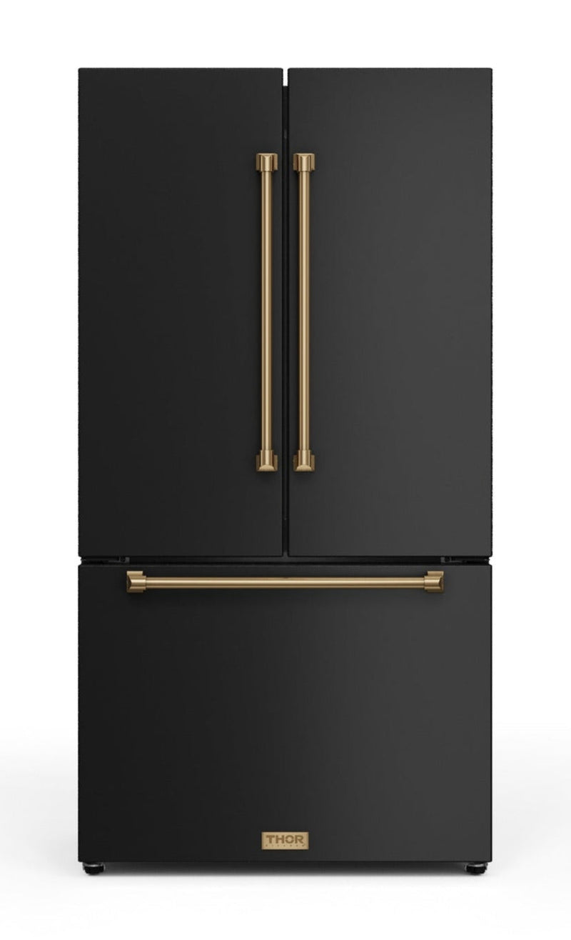Gordon Ramsay Collection by Thor Kitchen 36" 20.3 Cu. Ft. Counter-Depth French-Door Refrigerator - RF3621CTD00-BRZ|Réfrigérateur collection Gordon Ramsay de Thor Kitchen de 36 po et de 20,3 pi3 de profondeur comptoir à portes françaises - RF3621CTD00-BRZ