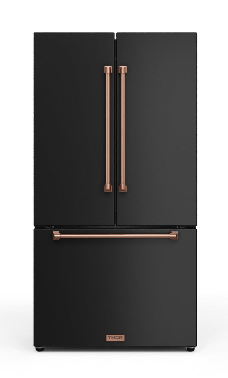 Gordon Ramsay Collection by Thor Kitchen 36" 20.3 Cu. Ft. Counter-Depth French-Door Refrigerator - RF3621CTD00-RSG|Réfrigérateur collection Gordon Ramsay de Thor Kitchen de 36 po et de 20,3 pi3 de profondeur comptoir à portes françaises - RF3621CTD00-RSG