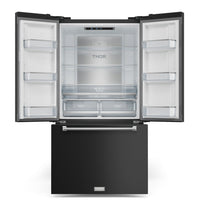 Gordon Ramsay Collection by Thor Kitchen 36" 20.3 Cu. Ft. Counter-Depth French-Door Refrigerator - RF3621CTD00-SS|Réfrigérateur collection Gordon Ramsay de Thor Kitchen de 36 po et de 20,3 pi3 de profondeur comptoir à portes françaises - RF3621CTD00-SS