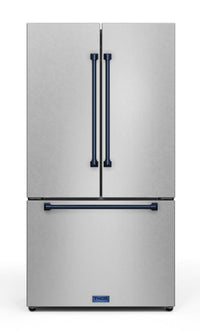 Gordon Ramsay Collection by Thor Kitchen 36" 20.3 Cu. Ft. Counter-Depth French-Door Refrigerator - RF3621CTD99-BLU|Réfrigérateur collection Gordon Ramsay de Thor Kitchen de 36 po et de 20,3 pi3 de profondeur comptoir à portes françaises - RF3621CTD99-BLU