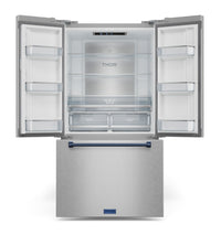 Gordon Ramsay Collection by Thor Kitchen 36" 20.3 Cu. Ft. Counter-Depth French-Door Refrigerator - RF3621CTD99-BLU|Réfrigérateur collection Gordon Ramsay de Thor Kitchen de 36 po et de 20,3 pi3 de profondeur comptoir à portes françaises - RF3621CTD99-BLU