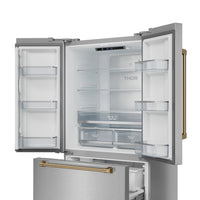 Gordon Ramsay Collection by Thor Kitchen 36" 20.3 Cu. Ft. Counter-Depth French-Door Refrigerator - RF3621CTD99-BRZ|Réfrigérateur collection Gordon Ramsay de Thor Kitchen de 36 po et de 20,3 pi3 de profondeur comptoir à portes françaises - RF3621CTD99-BRZ