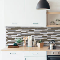 Smart Tiles Peel and Stick 4-Sheet 18 x 0.27 Backsplash - Smart Edge Orfero|Dosseret Smart Tiles peler et coller 18 x 0,27, 4 feuilles - Smart Edge Orfero