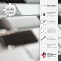 Smart Tiles Peel and Stick 4-Sheet 10 x 9 Backsplash - Murano Metallik|Dosseret Smart Tiles peler et coller 10 x 9, 4 feuilles - Murano Metallik