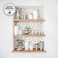 Smart Tiles Peel and Stick 4-Sheet 12 x 10 Backsplash - Minimo Noche|Dosseret Smart Tiles peler et coller 12 x 10, 4 feuilles - Minimo Noche
