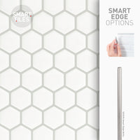 Smart Tiles Peel and Stick 4-Sheet 11 x 10 Backsplash - Hexago|Dosseret Smart Tiles peler et coller 11 x 10, 4 feuilles - Hexago