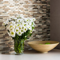 Smart Tiles Peel and Stick 4-Sheet 10 x 9 Backsplash - Muretto Durango|Dosseret Smart Tiles peler et coller 10 x 9, 4 feuilles - Muretto Durango