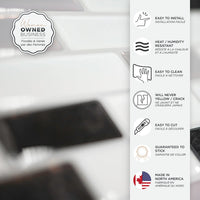 Smart Tiles Peel and Stick 4-Sheet 10 x 9 Backsplash - Muretto Alaska|Dosseret Smart Tiles peler et coller 10 x 9, 4 feuilles - Muretto Alaska