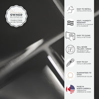 Smart Tiles Peel and Stick 4-Sheet 12 x 9 Backsplash - Metro Grigio|Dosseret Smart Tiles peler et coller 12 x 9, 4 feuilles - Metro Grigio