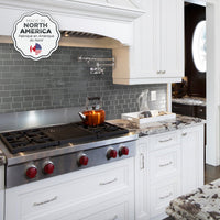 Smart Tiles Peel and Stick 4-Sheet 12 x 9 Backsplash - Metro Grigio|Dosseret Smart Tiles peler et coller 12 x 9, 4 feuilles - Metro Grigio