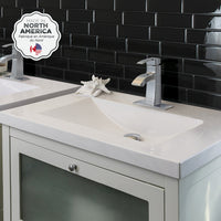 Smart Tiles Peel and Stick 4-Sheet 12 x 9 Backsplash - Metro Nero|Dosseret Smart Tiles peler et coller 12 x 9, 4 feuilles - Metro Nero