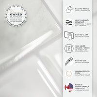 Smart Tiles Peel and Stick 4-Sheet 12 x 9 Backsplash - Metro Carrera|Dosseret Smart Tiles peler et coller 12 x 9, 4 feuilles - Metro Carrera