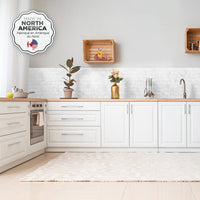 Smart Tiles Peel and Stick 4-Sheet 12 x 9 Backsplash - Metro Carrera|Dosseret Smart Tiles peler et coller 12 x 9, 4 feuilles - Metro Carrera