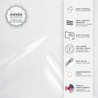 Smart Tiles Peel and Stick 4-Sheet 12 x 9 Backsplash - Metro Blanco|Dosseret Smart Tiles peler et coller 12 x 9, 4 feuilles - Metro Blanco