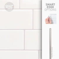 Smart Tiles Peel and Stick 4-Sheet 12 x 9 Backsplash - Metro Campagnola|Dosseret Smart Tiles peler et coller 12 x 9, 4 feuilles - Metro Campagnola