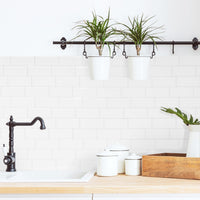 Smart Tiles Peel and Stick 4-Sheet 12 x 9 Backsplash - Metro Campagnola|Dosseret Smart Tiles peler et coller 12 x 9, 4 feuilles - Metro Campagnola