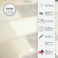 Smart Tiles Peel and Stick 4-Sheet 10 x 10 Backsplash - Crescendo Ciotta|Dosseret Smart Tiles peler et coller 10 x 10, 4 feuilles - Crescendo Ciotta