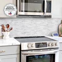 Smart Tiles Peel and Stick 4-Sheet 12 x 10 Backsplash - Milano Massa|Dosseret Smart Tiles peler et coller 12 x 10, 4 feuilles - Milano Massa