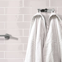 Smart Tiles Peel and Stick 2-Sheet 23 x 11 Backsplash - Oslo Grey|Dosseret Smart Tiles peler et coller 23 x 11, 2 feuilles - Oslo Grey