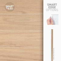 Smart Tiles Peel and Stick 2-Sheet 23 x 12 Backsplash - Norway Oak|Dosseret Smart Tiles peler et coller 23 x 12, 2 feuilles - Norway Oak