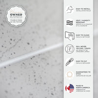 Smart Tiles Peel and Stick 2-Sheet 23 x 12 Backsplash - Norway Alta|Dosseret Smart Tiles peler et coller 23 x 12, 2 feuilles - Norway Alta