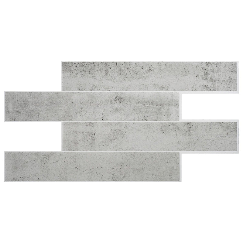 Smart Tiles Peel and Stick 2-Sheet 23 x 12 Backsplash - Norway Alta|Dosseret Smart Tiles peler et coller 23 x 12, 2 feuilles - Norway Alta