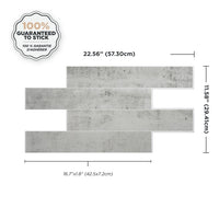 Smart Tiles Peel and Stick 2-Sheet 23 x 12 Backsplash - Norway Alta|Dosseret Smart Tiles peler et coller 23 x 12, 2 feuilles - Norway Alta