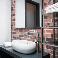 Smart Tiles Peel and Stick 2-Sheet 21 x 11 Backsplash - Brik Porto|Dosseret Smart Tiles peler et coller 21 x 11, 2 feuilles - Brik Porto