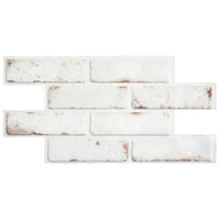 Smart Tiles Peel and Stick 2-Sheet 21 x 11 Backsplash - Brik Toscana|Dosseret Smart Tiles peler et coller 21 x 11, 2 feuilles - Brik Toscana