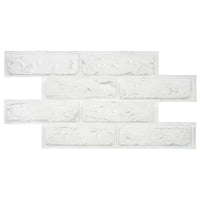 Smart Tiles Peel and Stick 2-Sheet 21 x 11 Backsplash - Brik Zurich|Dosseret Smart Tiles peler et coller 21 x 11, 2 feuilles - Brik Zurich