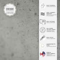 Smart Tiles Peel and Stick 2-Sheet 23 x 12 Backsplash - Blok Grey|Dosseret Smart Tiles peler et coller 23 x 12, 2 feuilles - Blok Grey