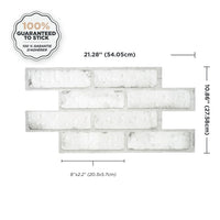 Smart Tiles Peel and Stick 2-Sheet 21 x 11 Backsplash - Brik Sidney|Dosseret Smart Tiles peler et coller 21 x 11, 2 feuilles - Brik Sidney