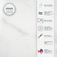 Smart Tiles Peel and Stick 2-Sheet 23 x 12 Backsplash - Blok Carrera|Dosseret Smart Tiles peler et coller 23 x 12, 2 feuilles - Blok Carrera