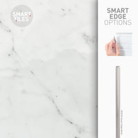 Smart Tiles Peel and Stick 2-Sheet 23 x 12 Backsplash - Blok Carrera|Dosseret Smart Tiles peler et coller 23 x 12, 2 feuilles - Blok Carrera