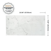 Smart Tiles Peel and Stick 2-Sheet 23 x 12 Backsplash - Blok Carrera|Dosseret Smart Tiles peler et coller 23 x 12, 2 feuilles - Blok Carrera