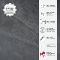 Smart Tiles Peel and Stick 2-Sheet 23 x 12 Backsplash - Blok Slate|Dosseret Smart Tiles peler et coller 23 x 12, 2 feuilles - Blok Slate