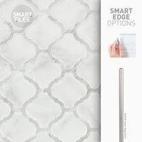 Smart Tiles Peel and Stick 2-Sheet 23 x 12 Backsplash - Blok Arabesco|Dosseret Smart Tiles peler et coller 23 x 12, 2 feuilles - Blok Arabesco