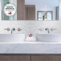 Smart Tiles Peel and Stick 2-Sheet 23 x 12 Backsplash - Blok Minimo|Dosseret Smart Tiles peler et coller 23 x 12, 2 feuilles - Blok Minimo