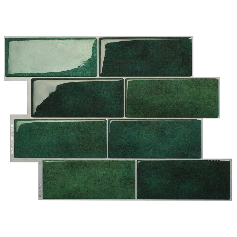 Smart Tiles Peel and Stick 4-Sheet 12 x 9 Backsplash - Metro Fiona|Dosseret Smart Tiles peler et coller 12 x 9, 4 feuilles - Metro Fiona