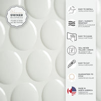Smart Tiles Peel and Stick 4-Sheet 9 x 9 Backsplash - Penny Romy|Dosseret Smart Tiles peler et coller 9 x 9, 4 feuilles - Penny Romy