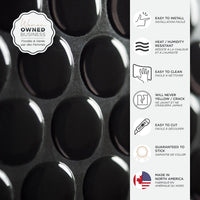 Smart Tiles Peel and Stick 4-Sheet 9 x 9 Backsplash - Penny Nora|Dosseret Smart Tiles peler et coller 9 x 9, 4 feuilles - Penny Nora