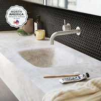 Smart Tiles Peel and Stick 4-Sheet 9 x 9 Backsplash - Penny Nora|Dosseret Smart Tiles peler et coller 9 x 9, 4 feuilles - Penny Nora