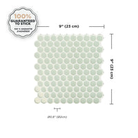 Smart Tiles Peel and Stick 4-Sheet 9 x 9 Backsplash - Penny Sergio|Dosseret Smart Tiles peler et coller 9 x 9, 4 feuilles - Penny Sergio