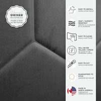 Smart Tiles Peel and Stick 4-Sheet 10 x 11 Backsplash - Hexa Walton|Dosseret Smart Tiles peler et coller 10 x 11, 4 feuilles - Hexa Walton